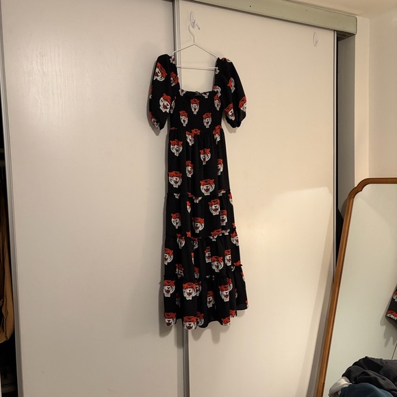 Dressed in Lala Black Tiger Print Women's Dress - Picture 6 of 8